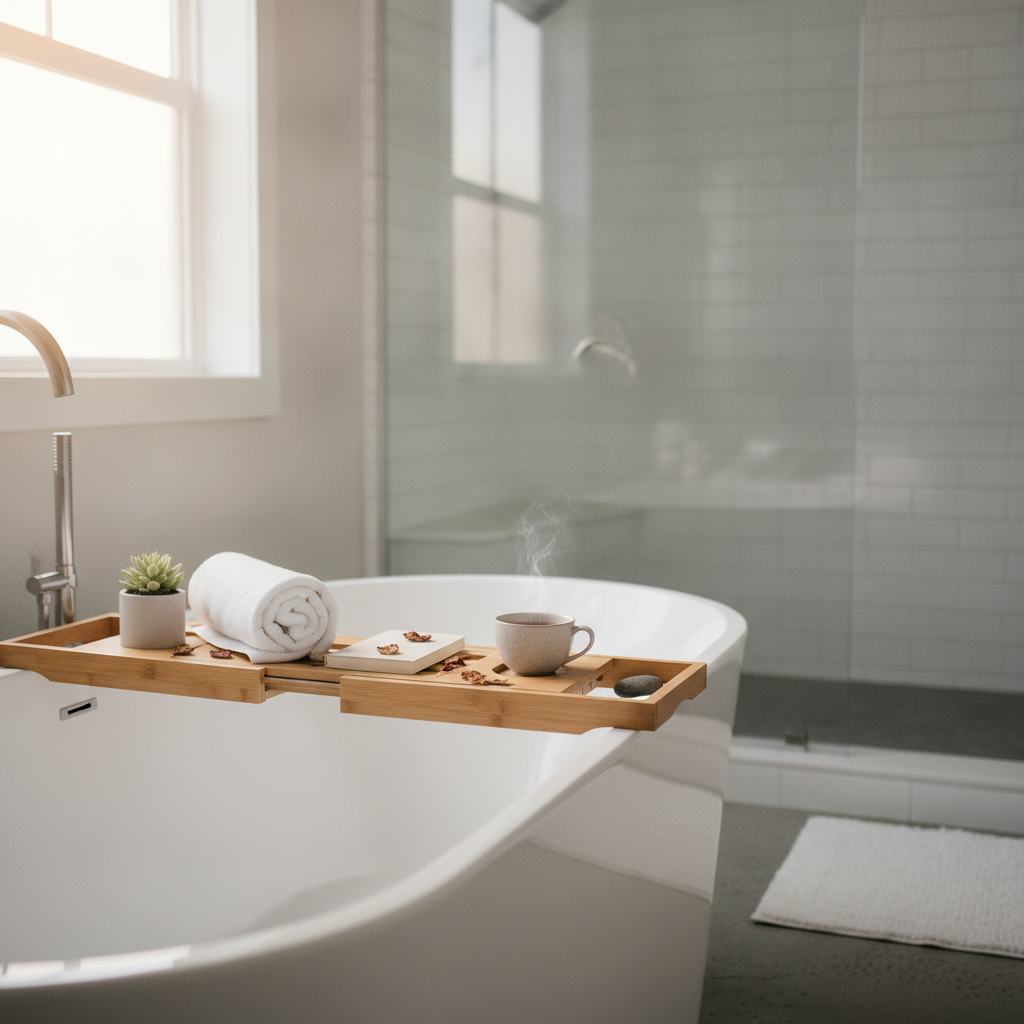 Bamboo Bath Tray Expandable