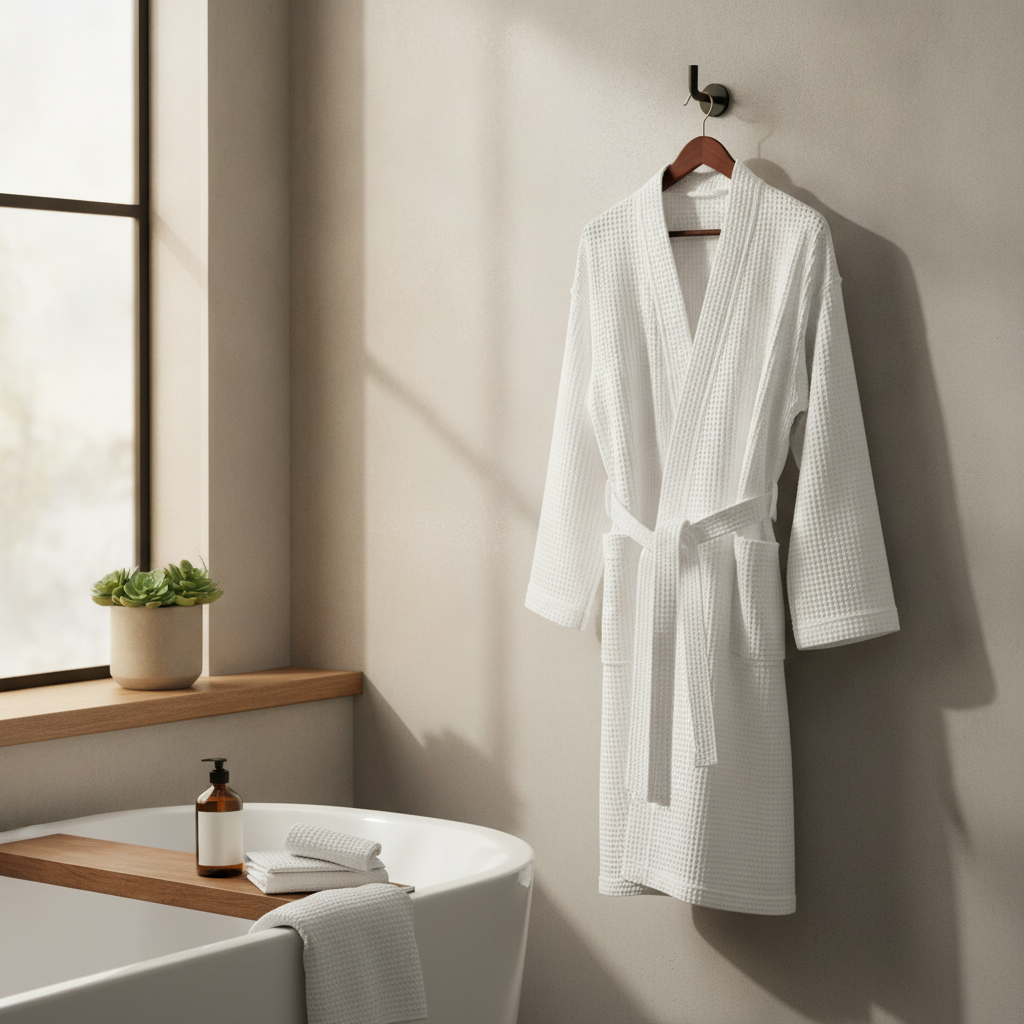 Bathrobe Waffle Cotton