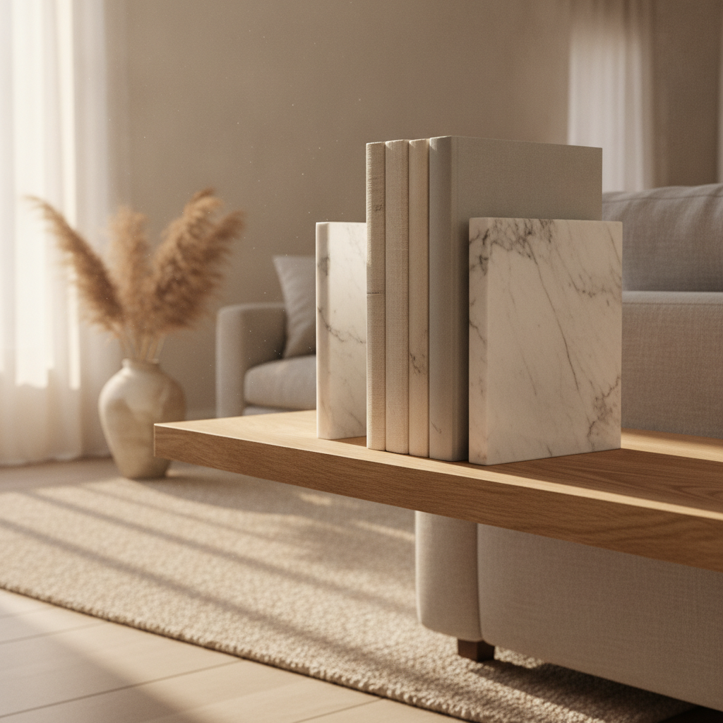Bookends Marble Set
