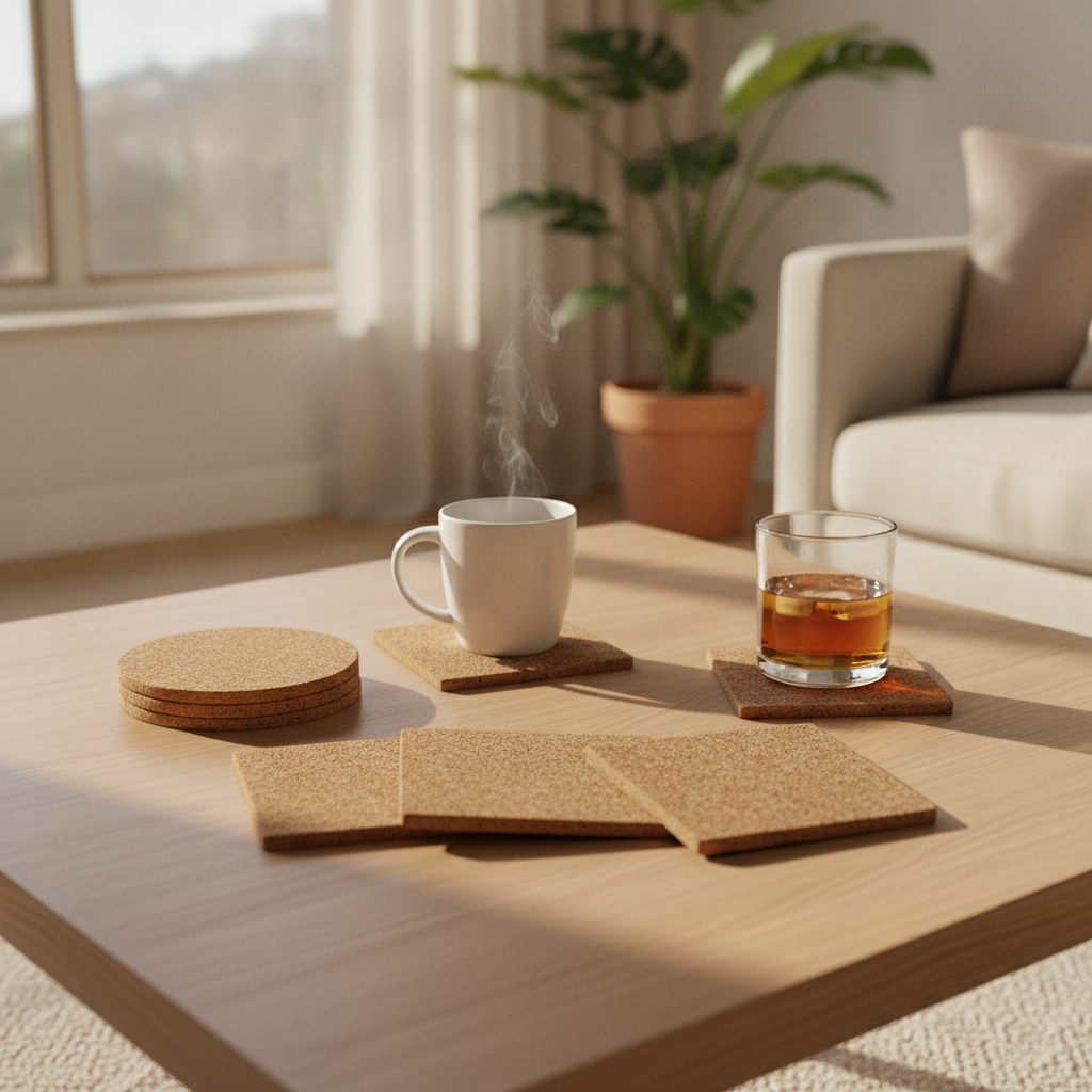 Coaster Set Cork 8pc