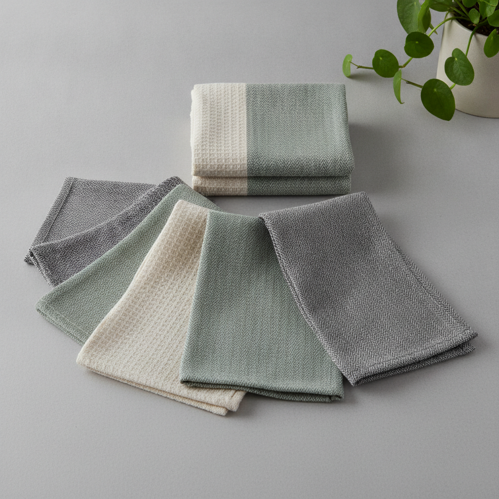 Dish Towel Set Cotton 6pc
