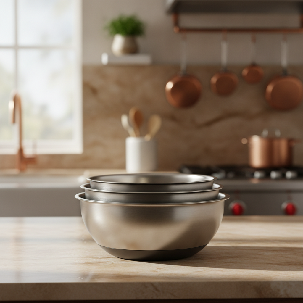 Mixing Bowl Set 5pc Stainless