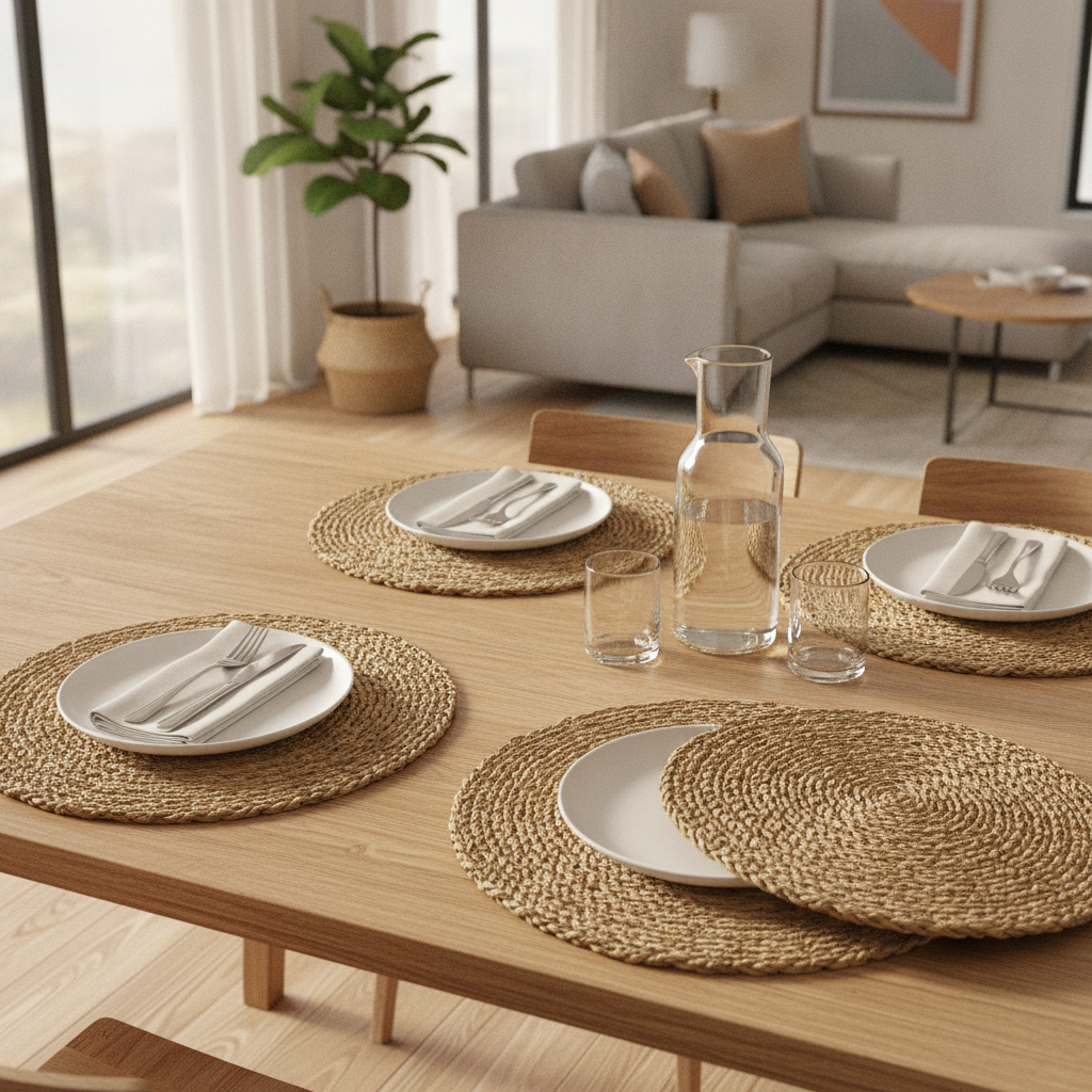 Placemat Set Woven 6pc