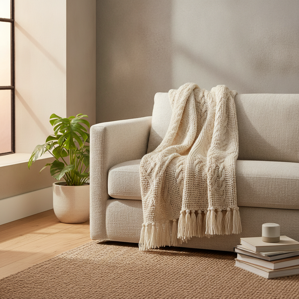 Throw Blanket Knit 50x60