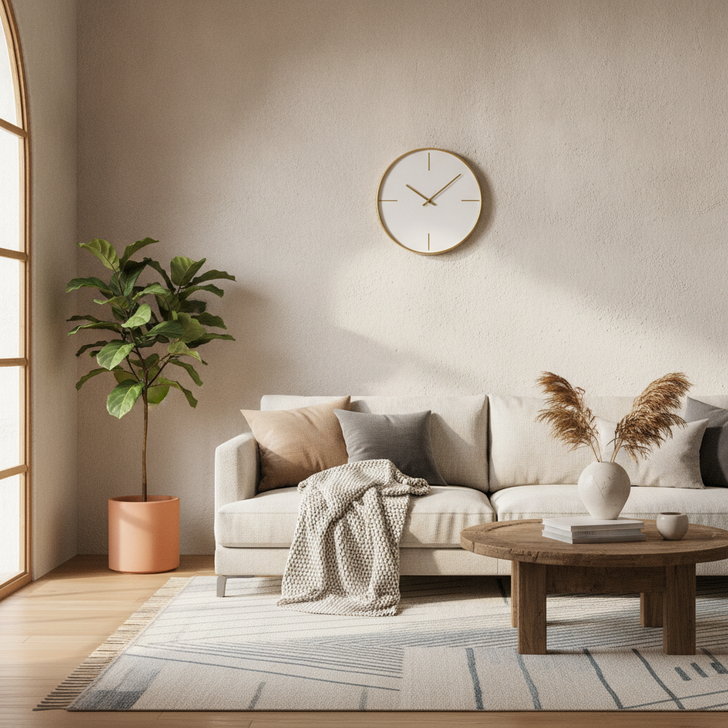 Wall Clock 12in Modern